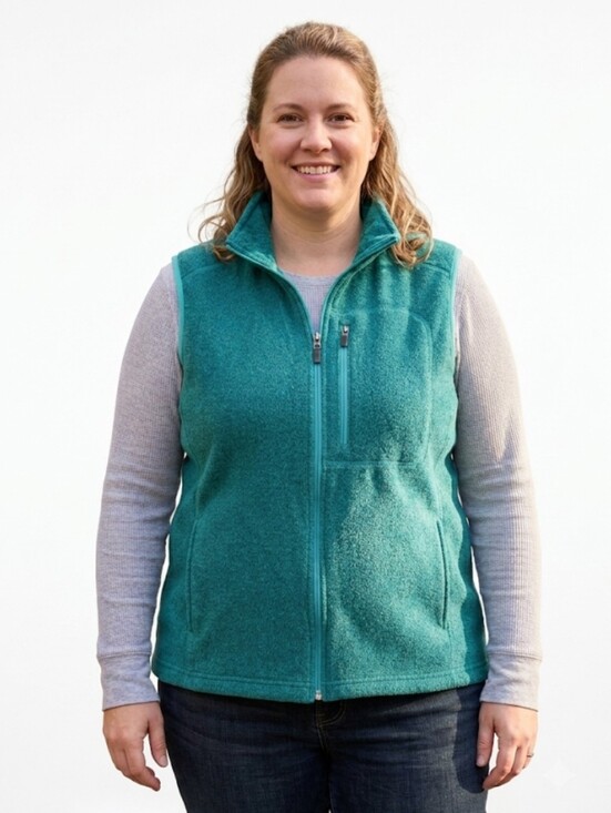 Duluth Trading Co Sweaters - DULUTH TRADING Womens Plus Size 2XL Polartec Fleece Sweater Vest Bright Teal NWT